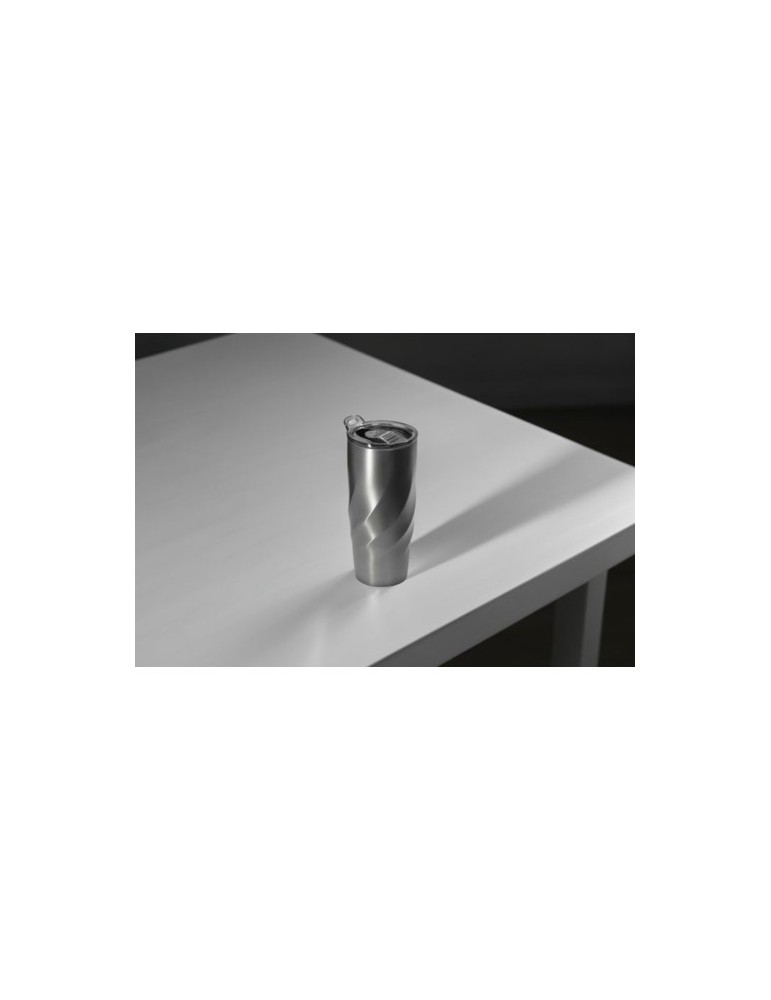 Mug nomade pliable  en acier inoxydable Calix XL Brandcharger Matières : acier inoxydable Couleurs : gun livraison express 24h 4