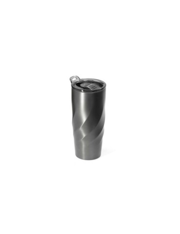 Mug nomade pliable  en acier inoxydable Calix XL Brandcharger Matières : acier inoxydable Couleurs : gun objet promotionnel éco-