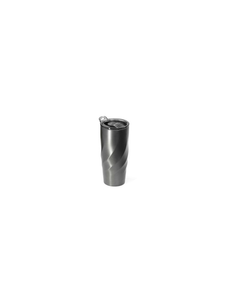 Mug nomade pliable  en acier inoxydable Calix XL Brandcharger Matières : acier inoxydable Couleurs : gun objet promotionnel éco-