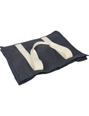Sac shopping  en denim 280 g/m2 Gretchen Matières : coton Couleurs : bleu personnalisation rapide en France
