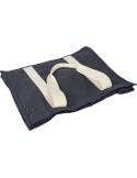 Sac shopping  en denim 280 g/m2 Gretchen Matières : coton Couleurs : bleu personnalisation rapide en France