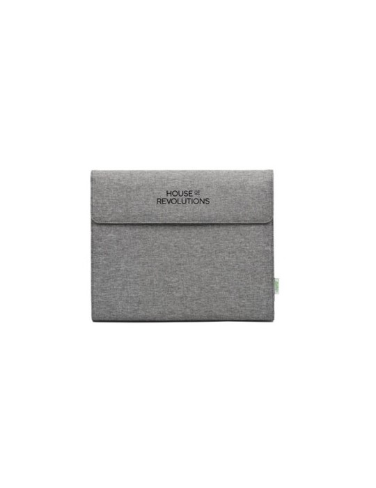 Sac shopping  en denim 280 g/m2 Gretchen Matières : carton Couleurs : gris personnalisable avec votre logo