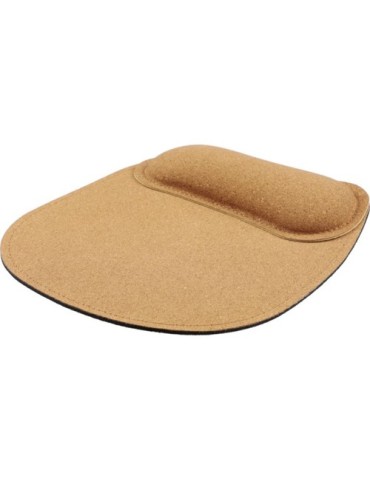 Tapis de souris ergonomique en liège personnalisé Edwin Matières : liège Couleurs : brun goodies publicitaire événementiel