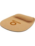 Tapis de souris ergonomique en liège personnalisé Edwin Matières : liège Couleurs : brun impression haute définition