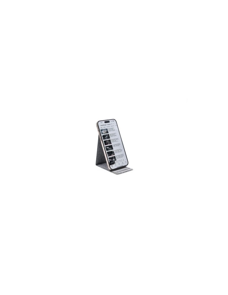 Support de téléphone personnalisable Ascend Brandcharger Matières : carton Couleurs : gris cadeau collaborateur premium