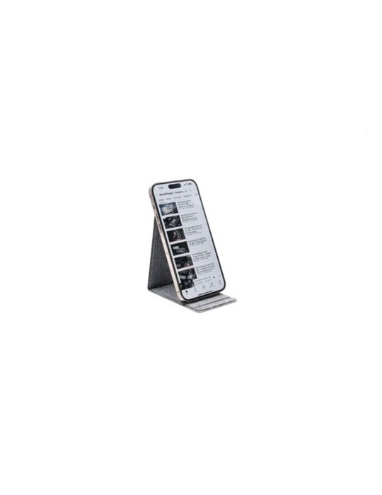 Support de téléphone personnalisable Ascend Brandcharger Matières : carton Couleurs : gris cadeau collaborateur premium