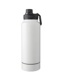 Gourde isotherme  en acier inoxydable de 1 000 ml Nathaniel Matières : acier inoxydable Couleurs : blanc marquage laser ultra pr