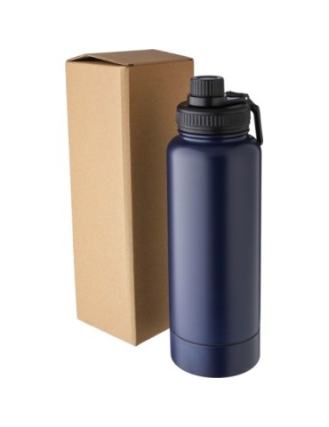 Gourde isotherme  en acier inoxydable de 1 000 ml Nathaniel Matières : acier inoxydable Couleurs : blanc objet promotionnel éco-