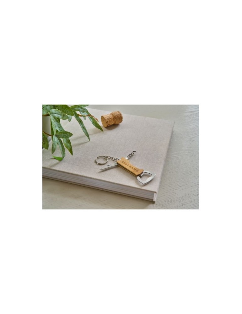 Porte-clés décapsuleur en bambou Stuart