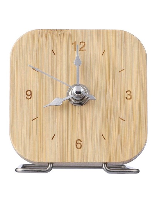 Horloge  en bambou - Jenny  
Porte-clé personnalisé en cuir recyclé - Joan Matières : bambou Couleurs : brun
