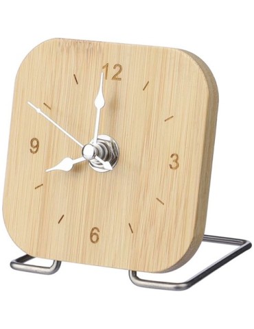 Horloge  en bambou - Jenny  
Porte-clé personnalisé en cuir recyclé - Joan Matières : bambou Couleurs : brun goodies publicitair