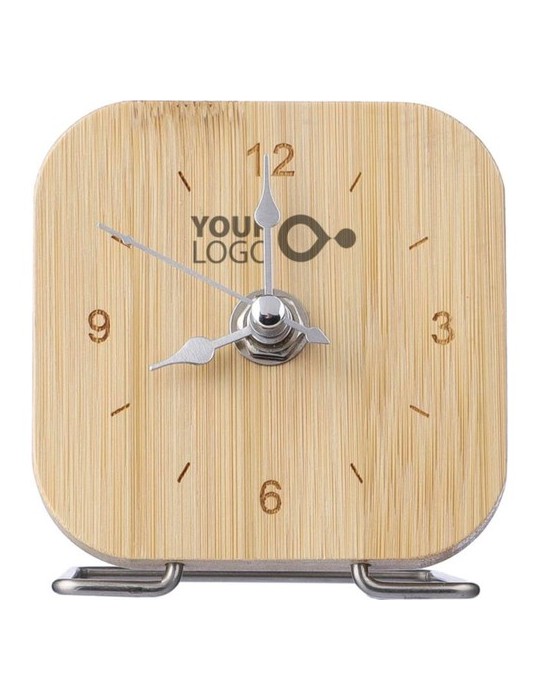 Horloge  en bambou - Jenny  
Porte-clé personnalisé en cuir recyclé - Joan Matières : bambou Couleurs : brun marquage laser ultr