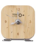Horloge  en bambou - Jenny  
Porte-clé personnalisé en cuir recyclé - Joan Matières : bambou Couleurs : brun marquage laser ultr