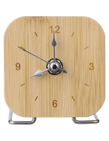 Horloge  en bambou - Jenny  
Porte-clé personnalisé en cuir recyclé - Joan Matières : bambou Couleurs : brun cadeau collaborateu