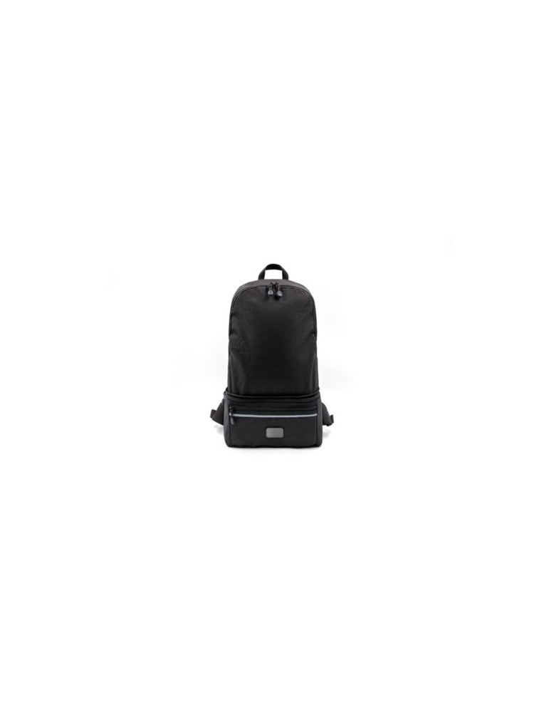 Sac convertible publicitaire Combo Brandcharger, 3 en 1 avec utilisation bureau et transport. Horloge de bureau   Matières : pol