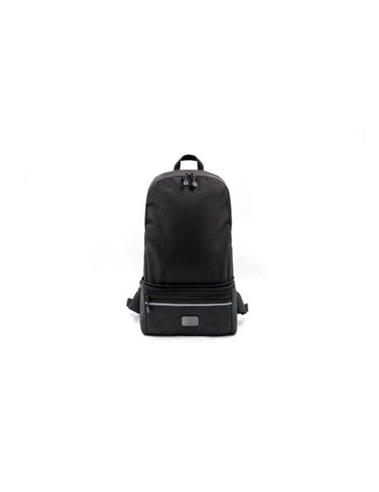 Sac convertible publicitaire Combo Brandcharger, 3 en 1 avec utilisation bureau et transport. Horloge de bureau   Matières : pol