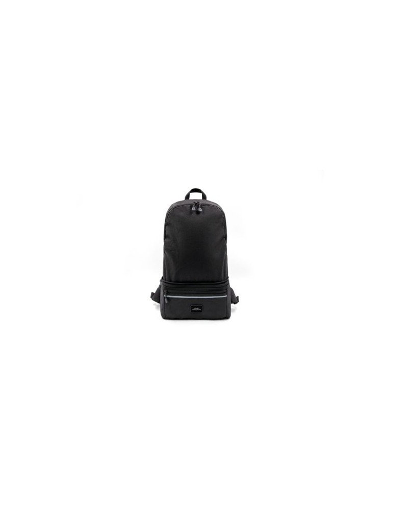 Sac convertible publicitaire Combo Brandcharger, 3 en 1 avec utilisation bureau et transport. Horloge de bureau   Matières : pol