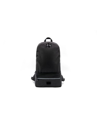 Sac convertible publicitaire Combo Brandcharger, 3 en 1 avec utilisation bureau et transport. Horloge de bureau   Matières : pol