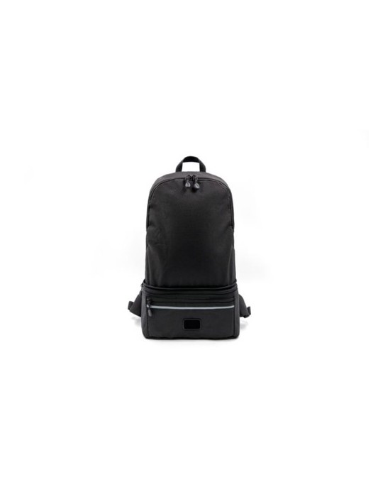 Sac convertible publicitaire Combo Brandcharger, 3 en 1 avec utilisation bureau et transport. Horloge de bureau   Matières : pol