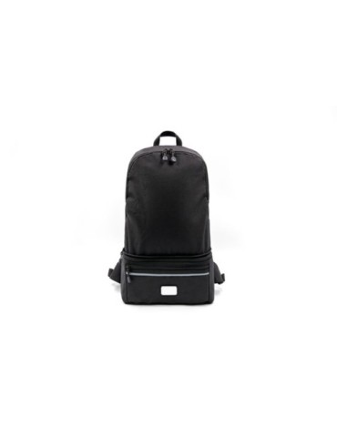 Sac convertible publicitaire Combo Brandcharger, 3 en 1 avec utilisation bureau et transport. Horloge de bureau   Matières : pol