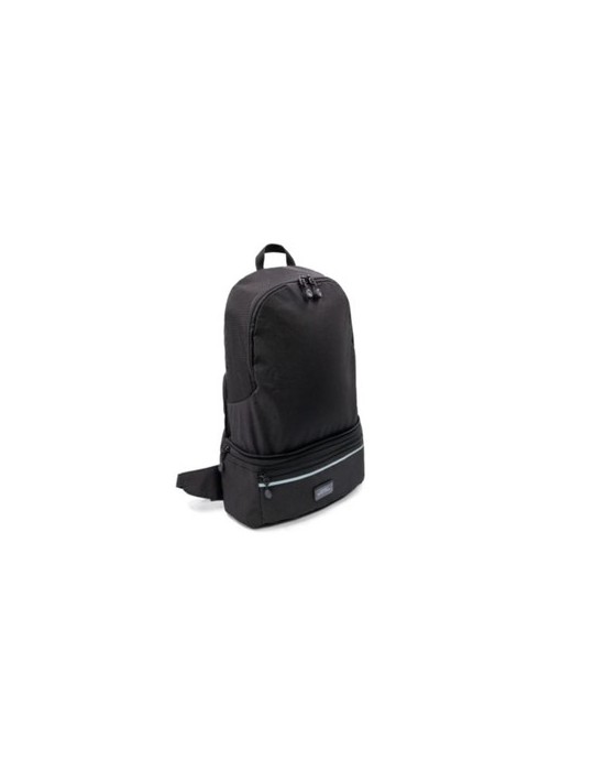 Sac convertible publicitaire Combo Brandcharger, 3 en 1 avec utilisation bureau et transport. Horloge de bureau   Matières : pol