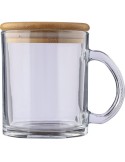 Mug  de 300 ml en verre recyclé et bambou - Ashley Matières : verre Couleurs : naturel