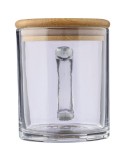 Mug  de 300 ml en verre recyclé et bambou - Ashley Matières : verre Couleurs : naturel goodies publicitaire événementiel