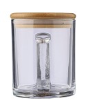 Mug  de 300 ml en verre recyclé et bambou - Ashley Matières : verre Couleurs : naturel marquage laser ultra précis