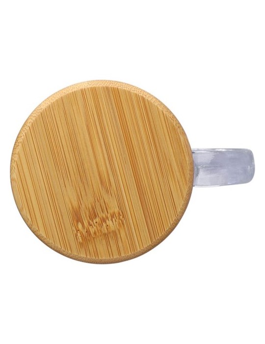 Mug en verre recyclé et bambou de 300 ml Ashley