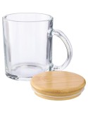Mug  de 300 ml en verre recyclé et bambou - Ashley Matières : verre Couleurs : naturel objet promotionnel éco-responsable