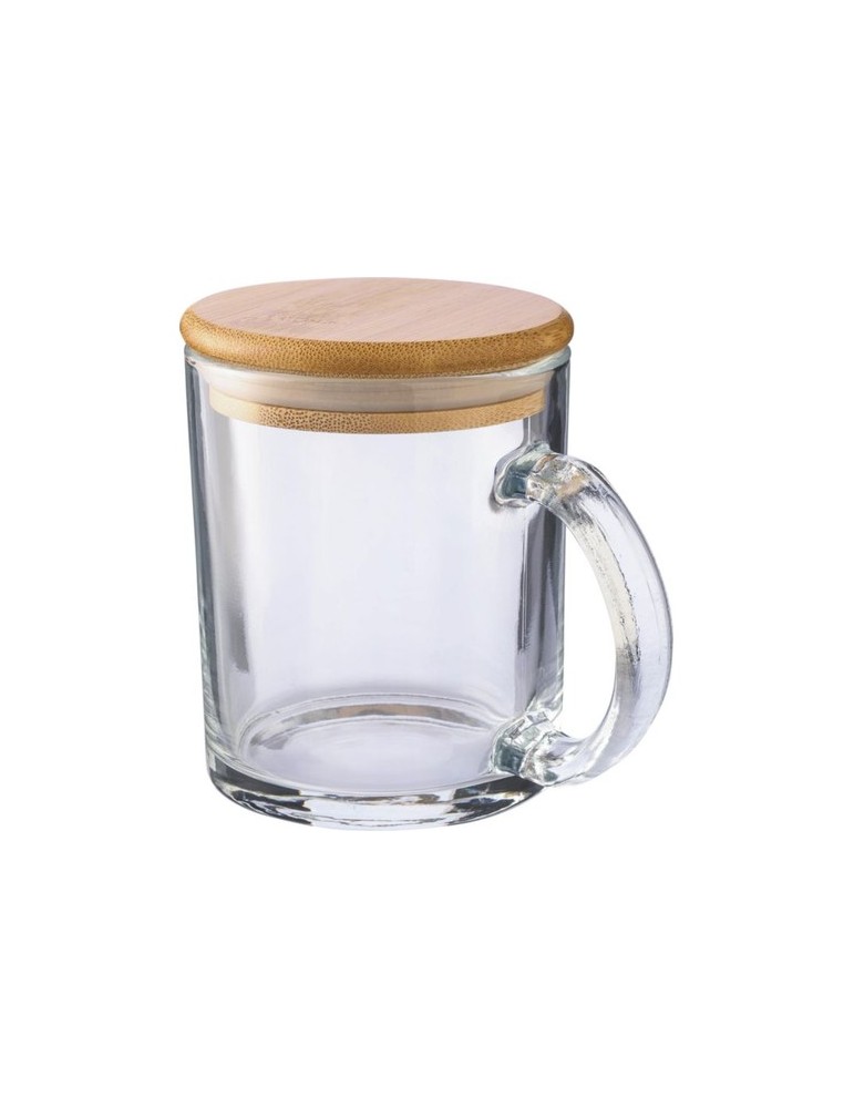 Mug en verre recyclé et bambou de 300 ml Ashley