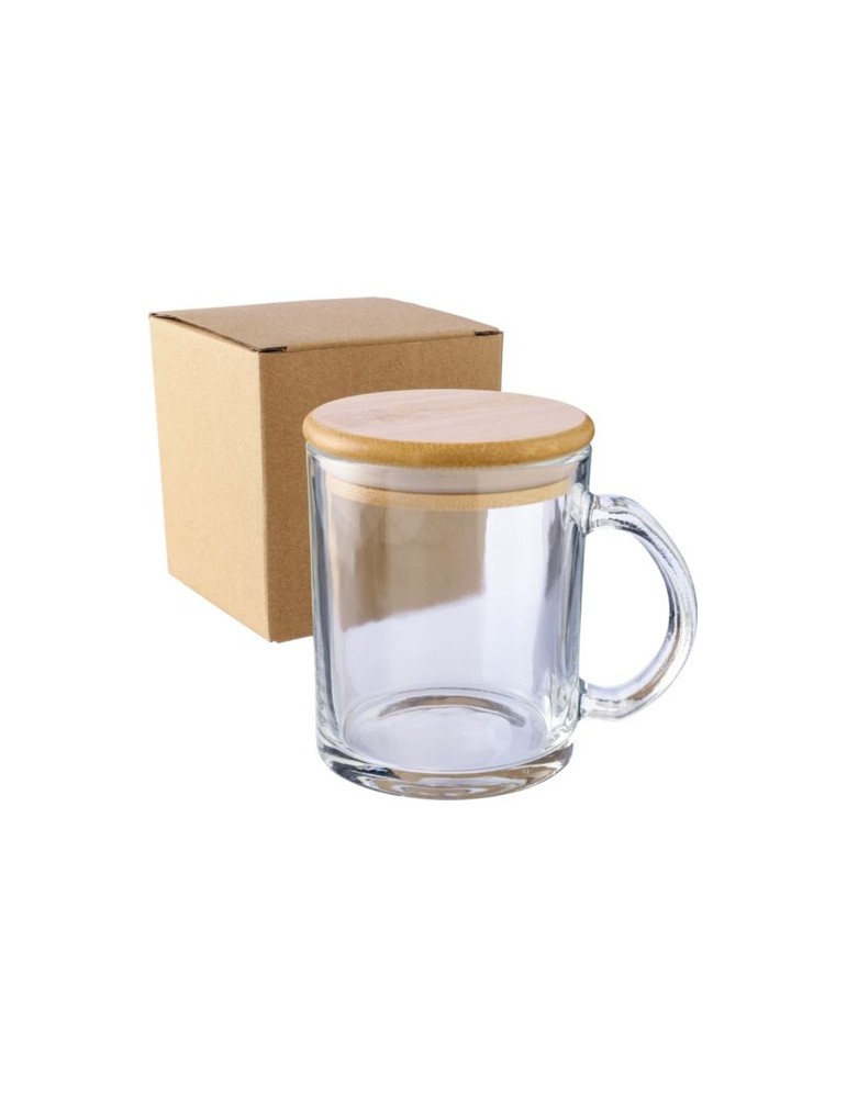Mug en verre recyclé et bambou de 300 ml Ashley