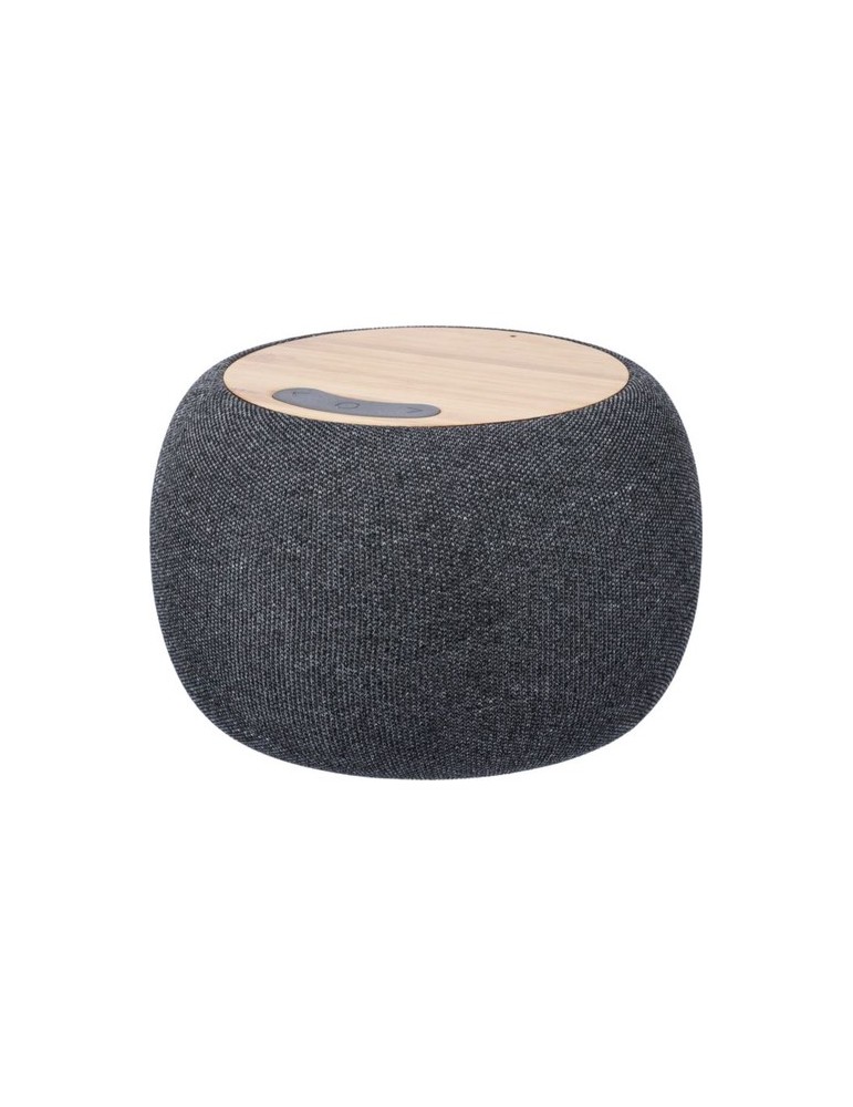 Enceinte sans fil  en bambou et ABS recyclé - Lyle Matières : bambou Couleurs : noir