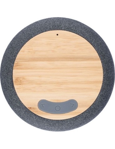 Enceinte sans fil  en bambou et ABS recyclé - Lyle Matières : bambou Couleurs : noir 2
