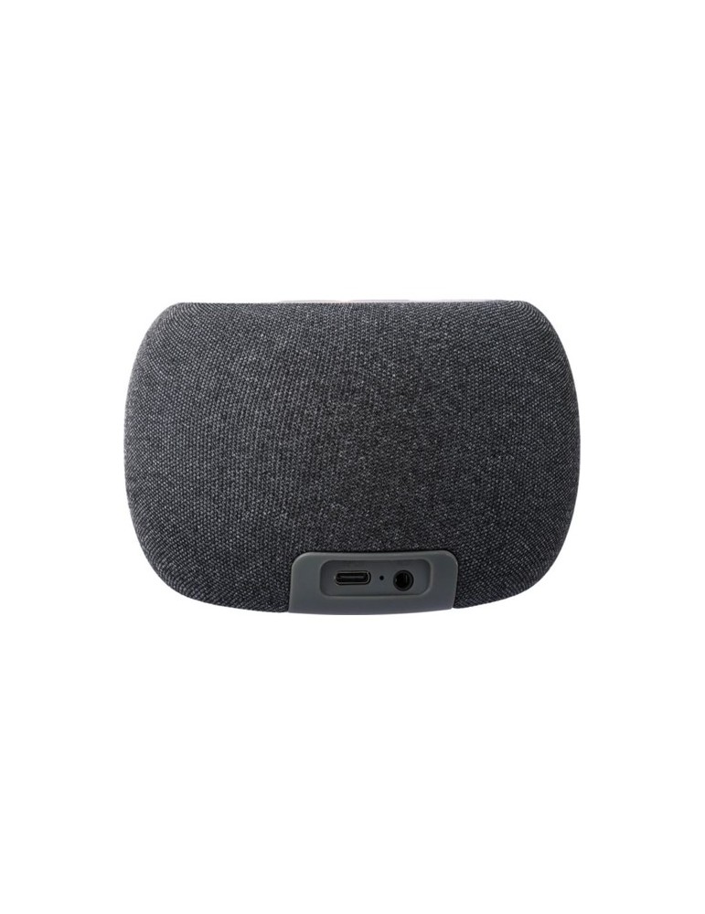 Enceinte sans fil  en bambou et ABS recyclé - Lyle Matières : bambou Couleurs : noir cadeau entreprise pas cher
