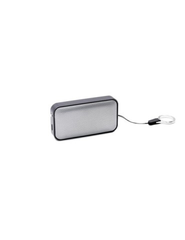 Enceinte sans fil publicitaire Nano de Brandcharger Matières : aluminium Couleurs : argenté