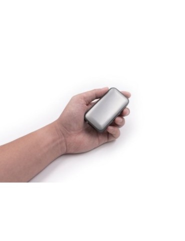 Enceinte sans fil publicitaire Nano de Brandcharger Matières : aluminium Couleurs : argenté livraison express 24h 48h