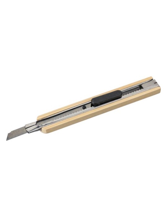 Cutter publicitaire en bambou Jeffrey Matières : bambou Couleurs : brun livraison express 24h 48h