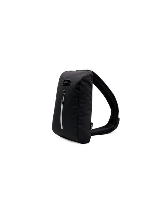 Sac à dos publicitaire Sling de Brandcharger Matières : polyester Couleurs : noir marquage laser ultra précis