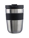 Mug isotherme  en acier inoxydable recyclé - Keith Matières : acier inoxydable Couleurs : argenté personnalisable avec votre log