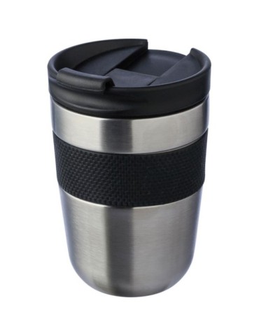 Mug isotherme  en acier inoxydable recyclé - Keith Matières : acier inoxydable Couleurs : argenté goodies publicitaire événement