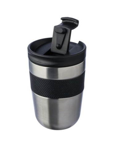 Mug isotherme  en acier inoxydable recyclé - Keith Matières : acier inoxydable Couleurs : argenté objet promotionnel éco-respons