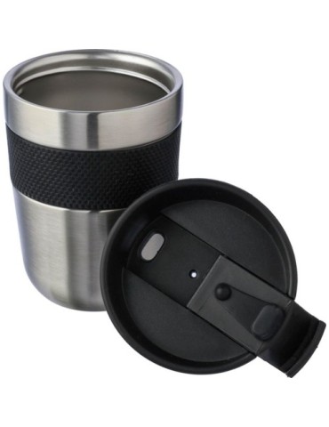 Mug isotherme  en acier inoxydable recyclé - Keith Matières : acier inoxydable Couleurs : argenté cadeau collaborateur premium