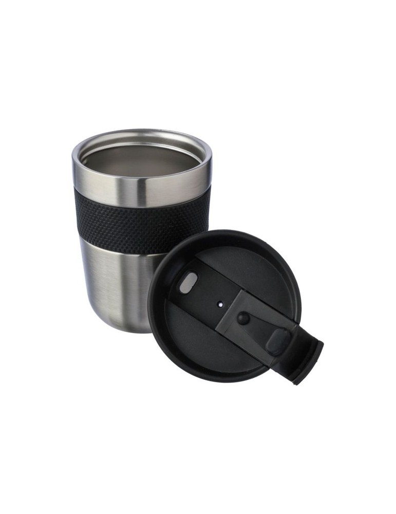 Mug isotherme  en acier inoxydable recyclé - Keith Matières : acier inoxydable Couleurs : argenté cadeau collaborateur premium