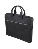 Sacoche publicitaire en peau de tomate pour ordinateur de 15'' Lillian Matières : coton Couleurs : noir goodies entreprise desig