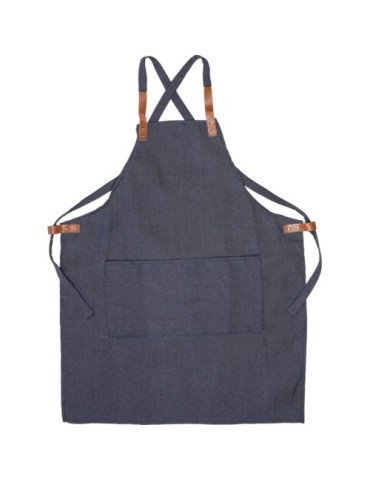 Tablier publicitaire en denim 280g/m² Greg Matières : coton Couleurs : bleu