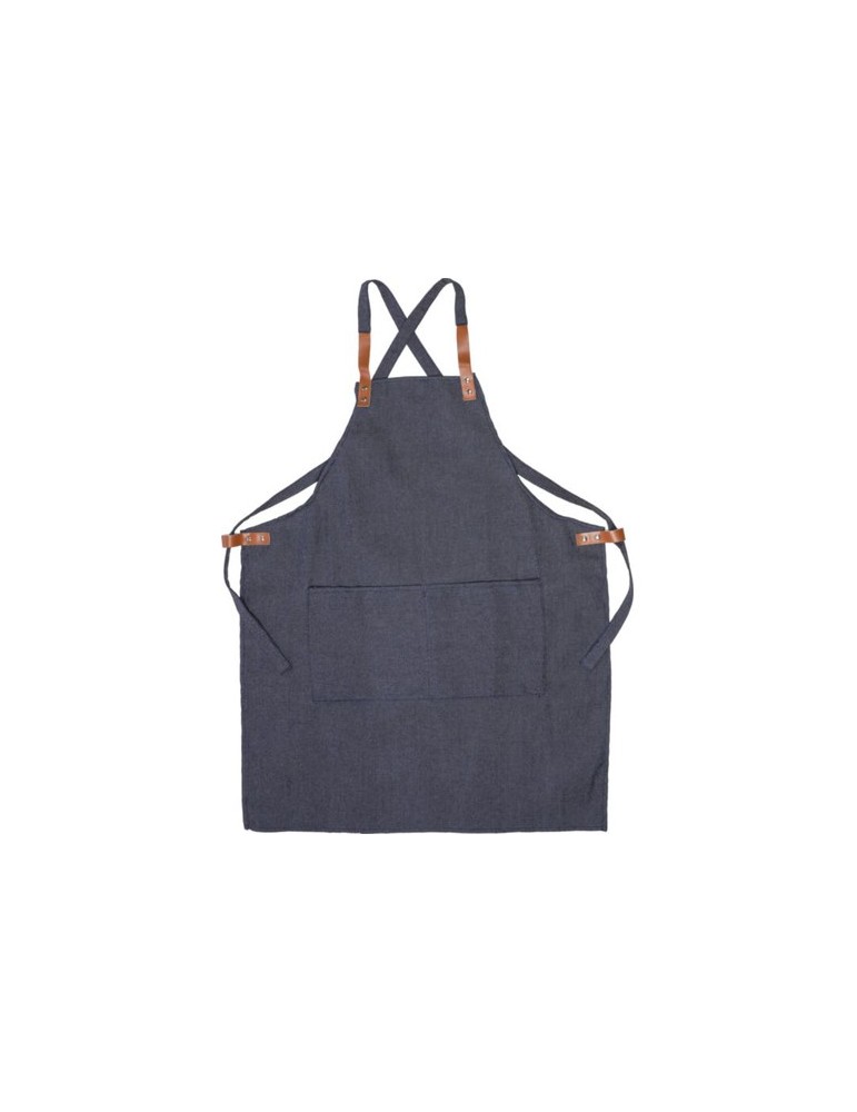 Tablier publicitaire en denim 280g/m² Greg Matières : coton Couleurs : bleu