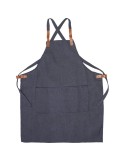 Tablier publicitaire en denim 280g/m² Greg Matières : coton Couleurs : bleu