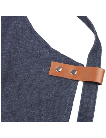 Tablier publicitaire en denim 280g/m² Greg Matières : coton Couleurs : bleu accessoire événementiel unique
