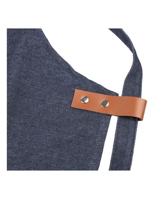 Tablier publicitaire en denim 280g/m² Greg Matières : coton Couleurs : bleu accessoire événementiel unique